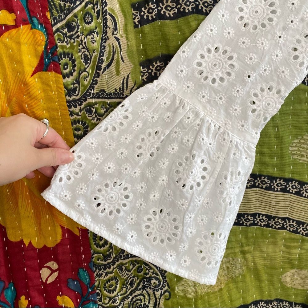 NWT Beach Riot White Delaney Eyelet Embroidered Mini Dress Size Small - Picture 9 of 14
